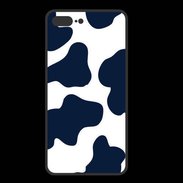 Coque  Iphone 8 Plus PREMIUM vache bleue 