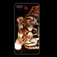 Coque  Iphone 8 Plus PREMIUM Portrait de tigre PB 5
