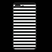 Coque  Iphone 8 Plus PREMIUM rayures noires et blanches