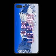 Coque  Iphone 8 Plus PREMIUM Je skie Les Alpes ZG