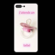 Coque  Iphone 8 Plus PREMIUM J'attend un bébé PR