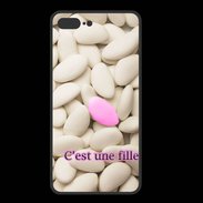 Coque  Iphone 8 Plus PREMIUM Dragée C'est une fille PR