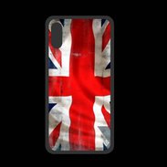 Coque  Iphone XS PREMIUM Drapeau anglais grunge