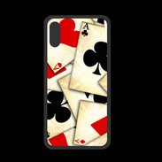 Coque  Iphone XS PREMIUM Carte de poker vintage 50