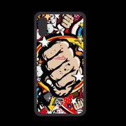 Coque  Iphone XS PREMIUM Graffiti free fight
