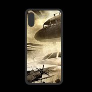 Coque  Iphone XS PREMIUM Aviation rétro