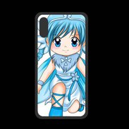 Coque  Iphone XS PREMIUM Chibi style illustration of a Super Heroine