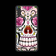 Coque  Iphone XS PREMIUM Tête de mort design et coloré