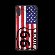 Coque  Iphone XS PREMIUM Route 66 USA