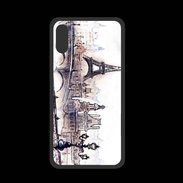 Coque  Iphone XS PREMIUM Vintage Paris en dessin