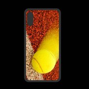 Coque  Iphone XS PREMIUM Balle de tennis sur ligne de cours