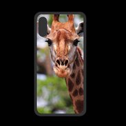 Coque  Iphone XS PREMIUM Portrait d'une Giraffe