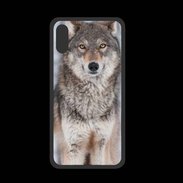 Coque  Iphone XS PREMIUM Loup gris 150 