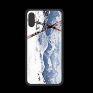 Coque  Iphone XS PREMIUM Paire de ski en montagne