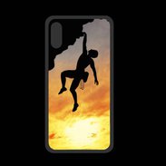 Coque  Iphone XS PREMIUM Escalade au couché de soleil 10