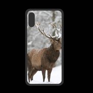 Coque  Iphone XS PREMIUM Cerf en hiver 50