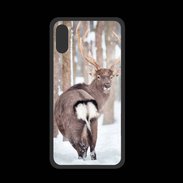 Coque  Iphone XS PREMIUM Cerf vu de dos