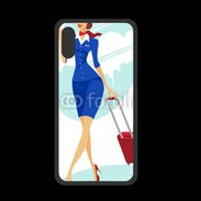 Coque  Iphone XS PREMIUM Hôtesse de l'air 3