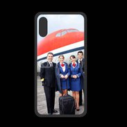 Coque  Iphone XS PREMIUM Commandant de bord et hôtesse de l'air 3