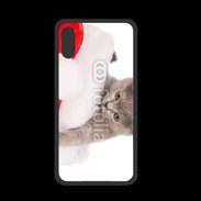 Coque  Iphone XS PREMIUM Chaton Noël