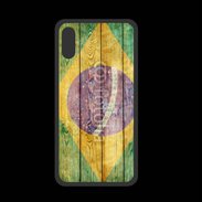 Coque  Iphone XS PREMIUM Drapeau Brésil Grunge 510