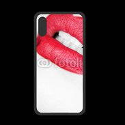 Coque  Iphone XS PREMIUM bouche sexy rouge à lèvre gloss crayon contour