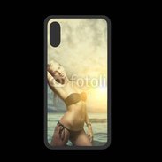 Coque  Iphone XS PREMIUM Femme sexy à la plage 10