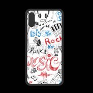 Coque  Iphone XS PREMIUM Eléments de musique en dessin