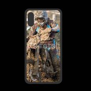 Coque  Iphone XS PREMIUM Moto cross dans la boue 15