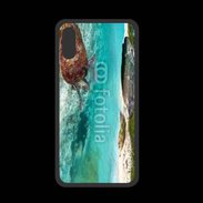 Coque  Iphone XS PREMIUM Belle plage avec tortue