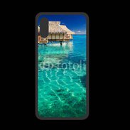 Coque  Iphone XS PREMIUM Bungalow sur l'eau des tropiques