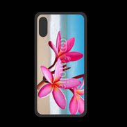 Coque  Iphone XS PREMIUM Fleurs à la plage