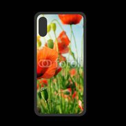 Coque  Iphone XS PREMIUM Champs de coquelicots
