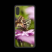 Coque  Iphone XS PREMIUM Fleur et papillon