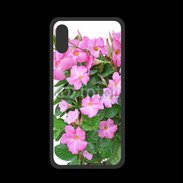 Coque  Iphone XS PREMIUM Fleurs Dipladénia