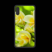 Coque  Iphone XS PREMIUM Fleurs Frangipane