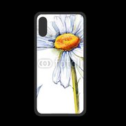 Coque  Iphone XS PREMIUM Fleurs en peinture 550