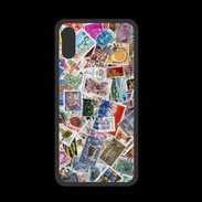 Coque  Iphone XS PREMIUM Patchwork de timbres