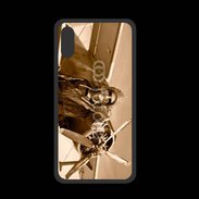 Coque  Iphone XS PREMIUM Femme pilote d'avion