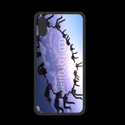 Coque  Iphone XS PREMIUM Formation en cercle de parachutistes