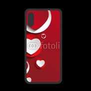 Coque  Iphone XS PREMIUM Cœur en porcelaine