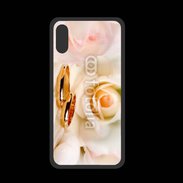 Coque  Iphone XS PREMIUM Alliance sur fond de rose