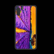 Coque  Iphone XS PREMIUM Peinture de champs de lavande 