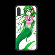 Coque  Iphone XS PREMIUM Fille manga verte