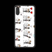 Coque  Iphone XS PREMIUM Bande dessinée de mariés