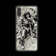 Coque  Iphone XS PREMIUM Guerrier en dessin 25