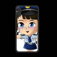 Coque  Iphone XS PREMIUM Cute cartoon illustration of a policewoman