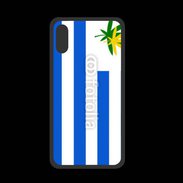 Coque  Iphone XS PREMIUM Drapeau Uruguay cannabis 2