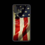 Coque  Iphone XS PREMIUM Vintage drapeau USA