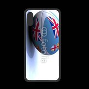 Coque  Iphone XS PREMIUM Ballon de rugby Fidji